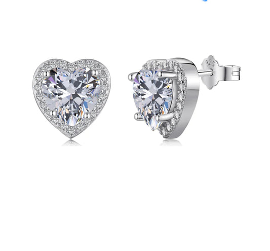 MAJESTIC HEART SHAPE EARRINGS