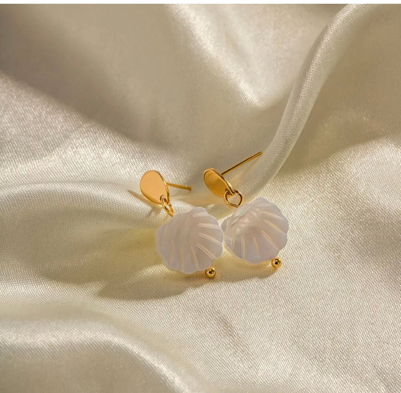 SHELL CHARM EARRINGS